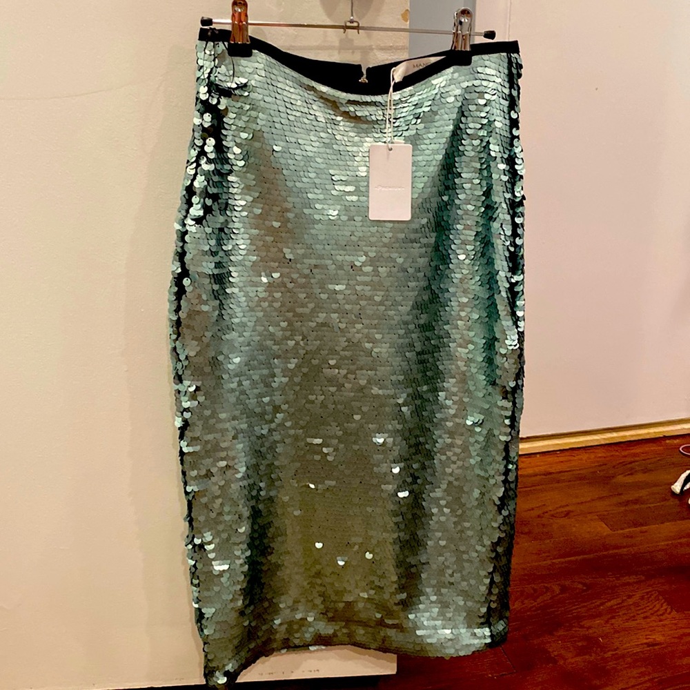 **Brand New with Tags** Matte Sequin Midi Skirt Size 2, from MANGO